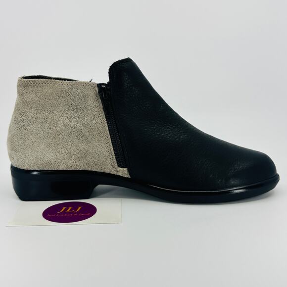Naot Women's Helm Soft Black/Speckled Beige Comfort Ankle Booties Size 37/ 6 US - Picture 7 of 11